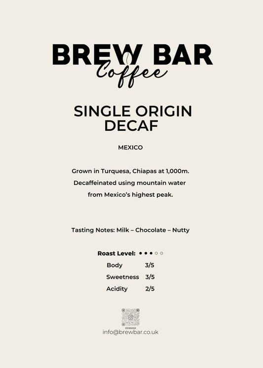 Brew Bar Decaf Coffee 1kg