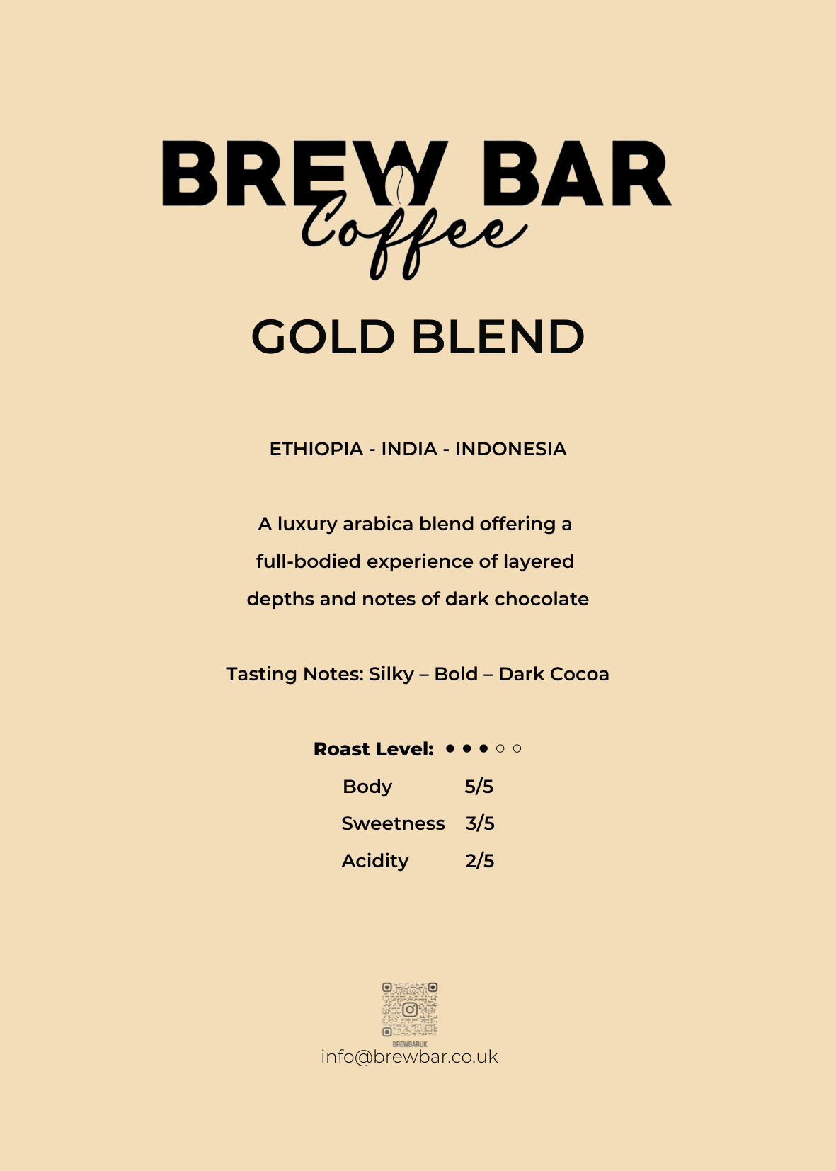 Brew Bar Gold Blend 250g