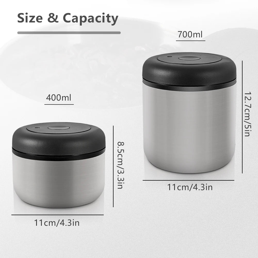 Vacuum Coffee Bean Storage Jar