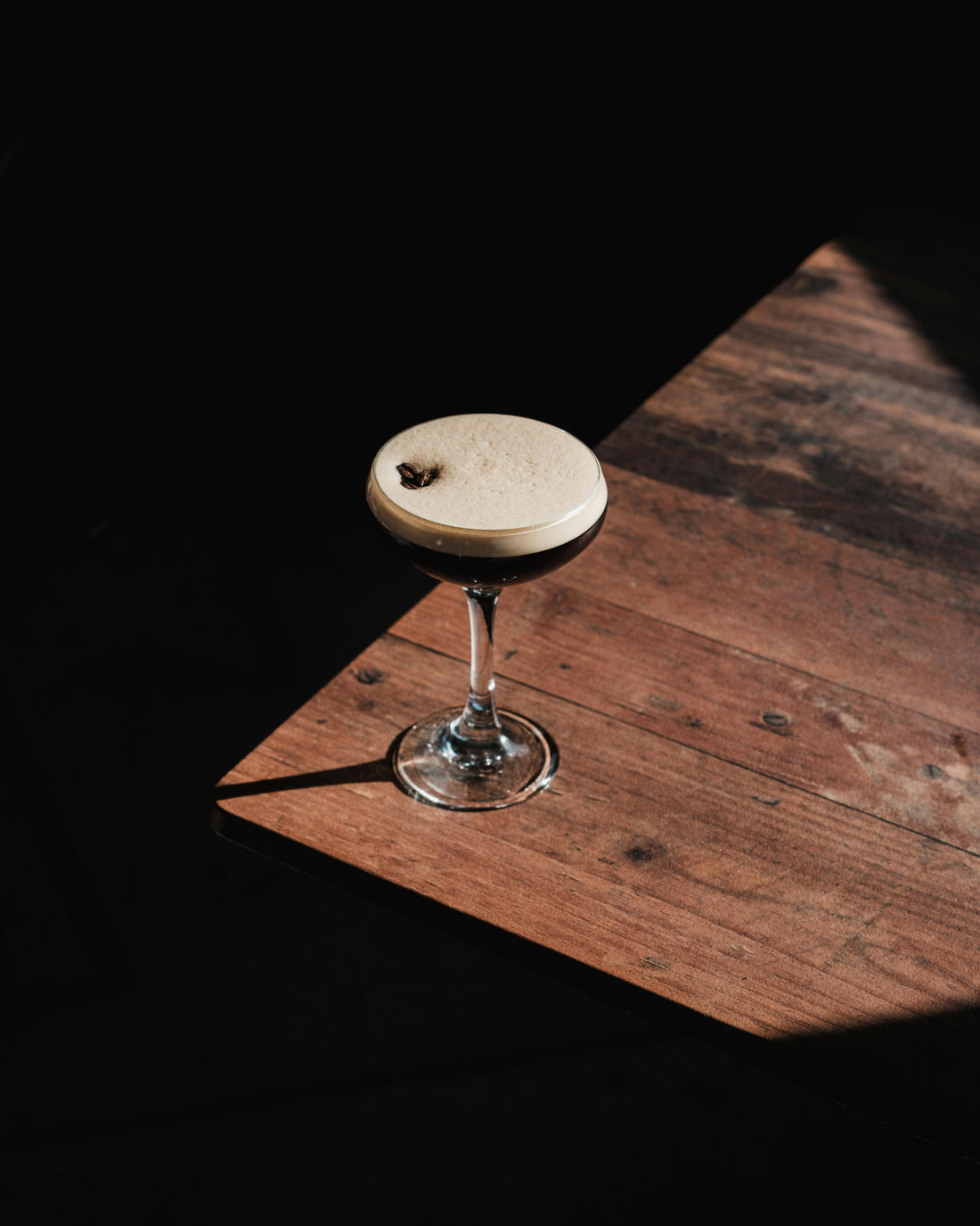 espresso martini made with freshly brewed specialty coffee