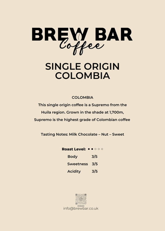 Brew Bar Columbian Coffee 250g