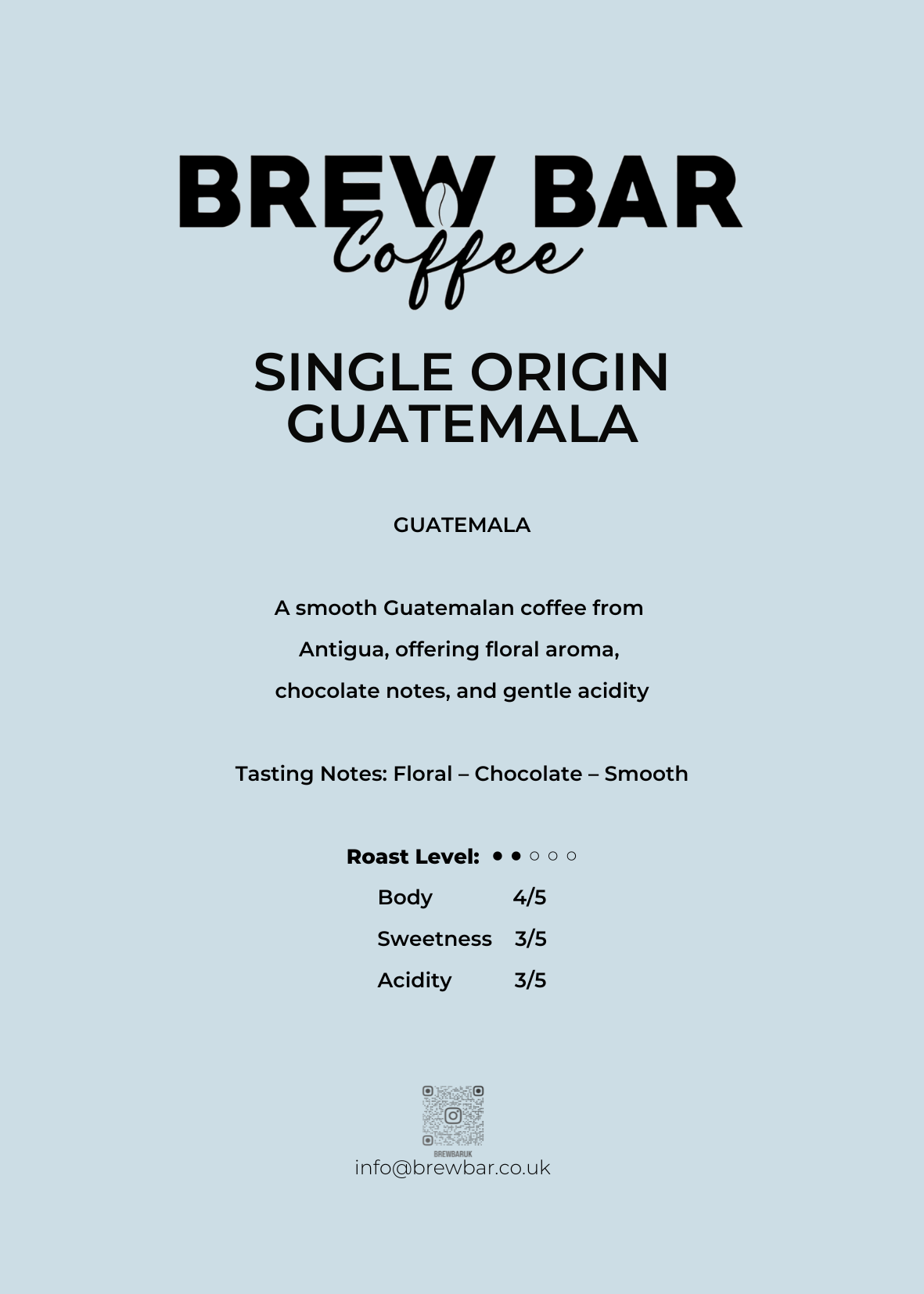 Brew Bar Guatemala Single Origin 1kg