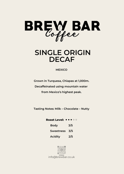 Brew Bar Decaf Coffee 250g