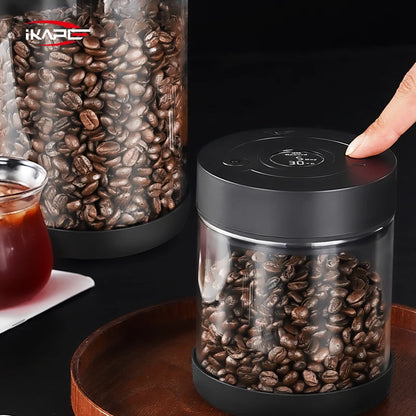 IKAPE Electric Vacuum Bean Canister