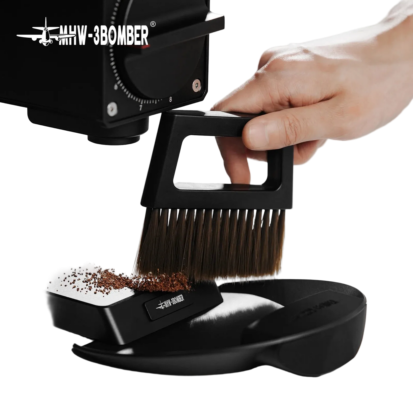 MHW-3BOMBER Magnetic Coffee Bar Brush &amp; Dustpan Set
