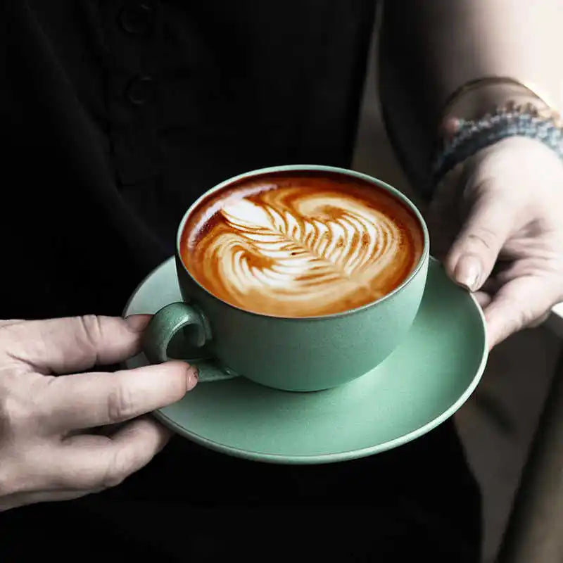 Brew Bar Porcelain Cup & Saucer Set