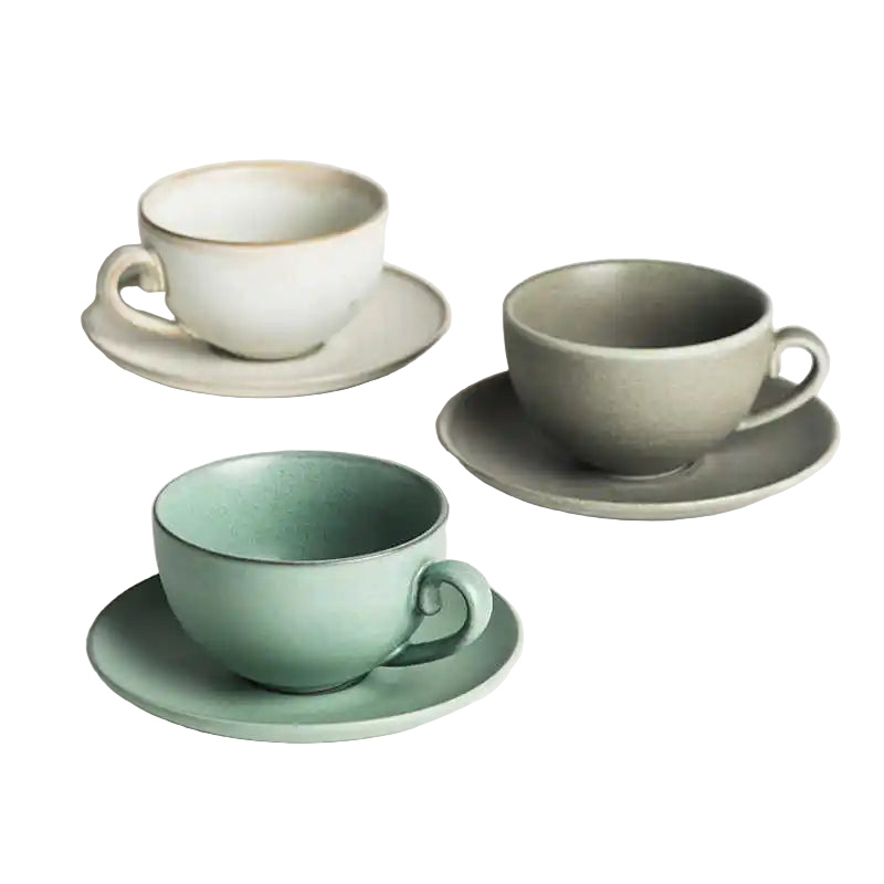 Brew Bar Porcelain Cup & Saucer Set