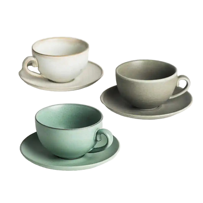 Brew Bar Porcelain Cup & Saucer Set
