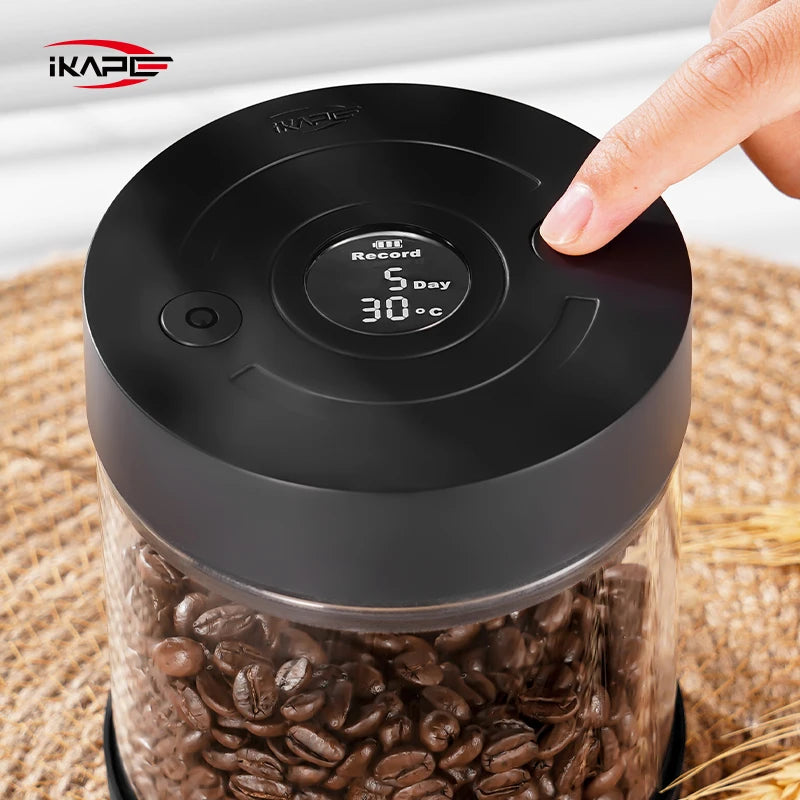 IKAPE Electric Vacuum Bean Canister