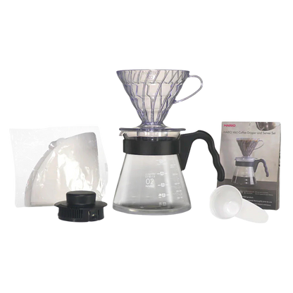 Hario V60 Coffee Dripper and Server Set (Size 02)