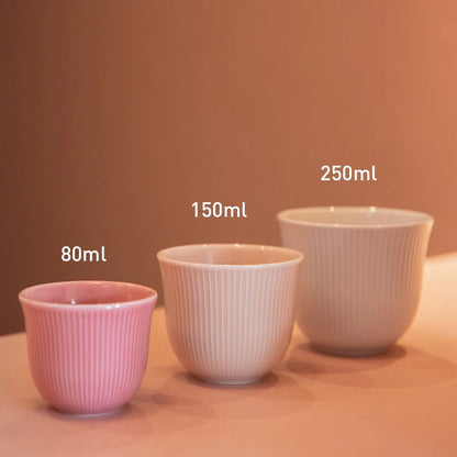 Loveramics Brewers 250ml Embossed Cappuccino / Drip Coffee Tasting Cup (Pink)